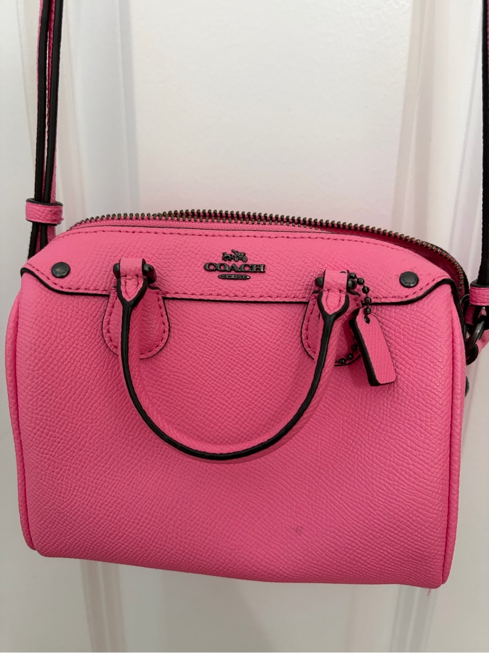 Coach Hot Pink Leather Crossbody